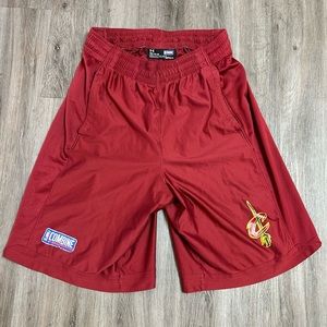 Under Armour NBA draft combine Cleveland Cavaliers athletic basketball shorts